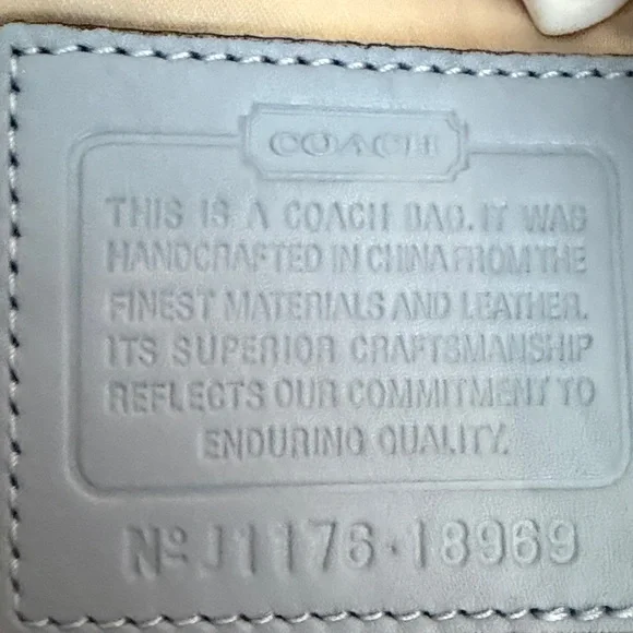 Coach Multicolor Abstract Patchwork Shoulder Hobo in Beige, Brown & Blue - Picture 5 of 6